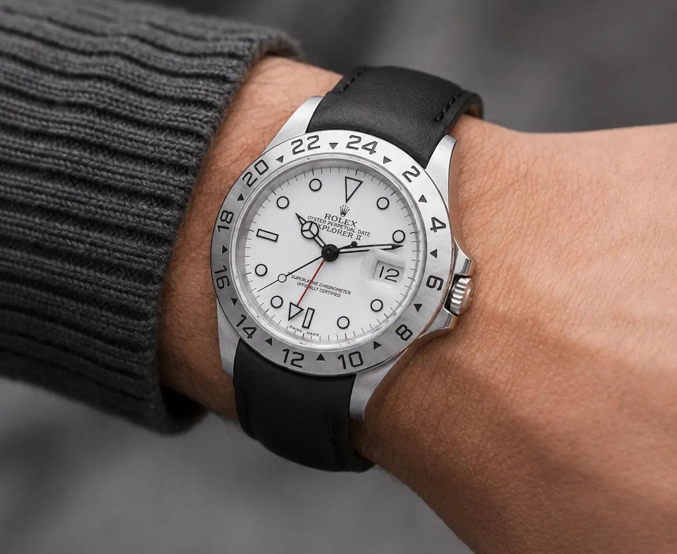 Rolex Explorer II 16570 Polar on Leather: Best Strap Colors for a White Dial